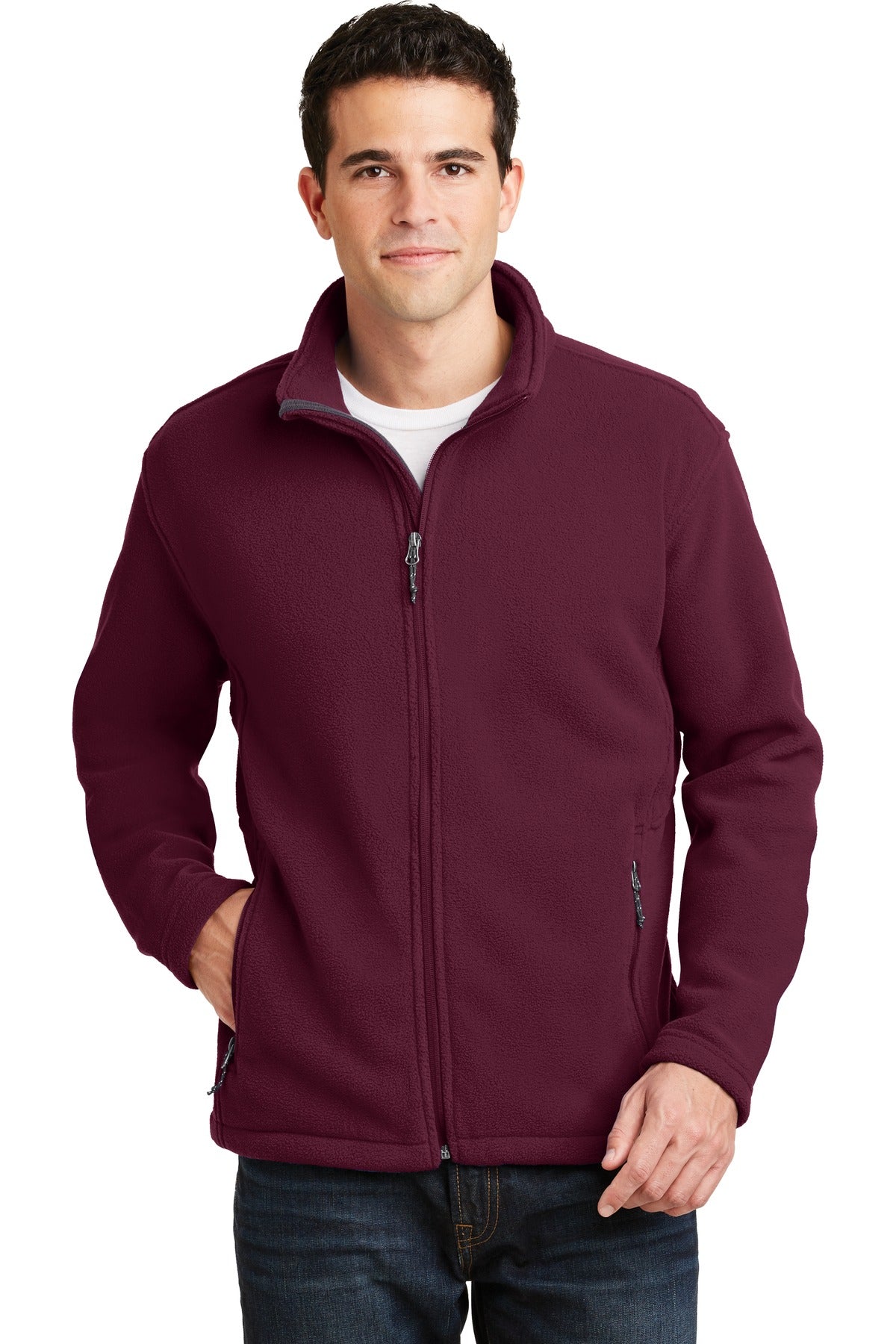 Port Authority Value Fleece Jacket. F217 - Maroon