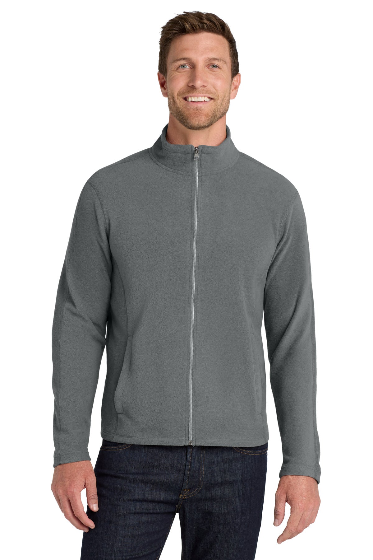 Port Authority Microfleece Jacket. F223 - Pearl Grey