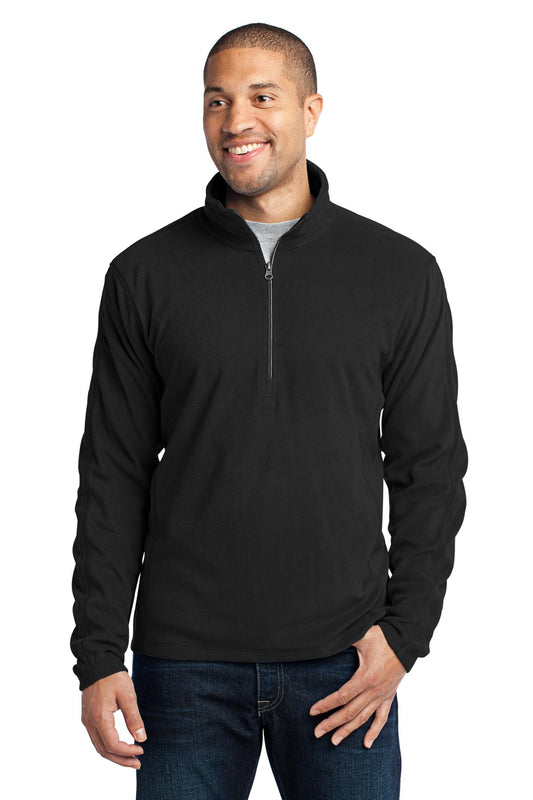 Port Authority Microfleece 1/2-Zip Pullover. F224 - Black