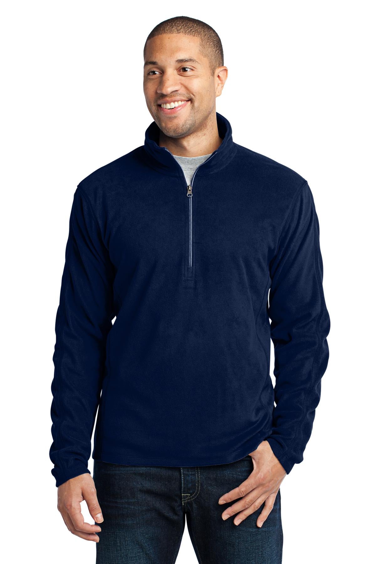 Port Authority Microfleece 1/2-Zip Pullover. F224 - True Navy