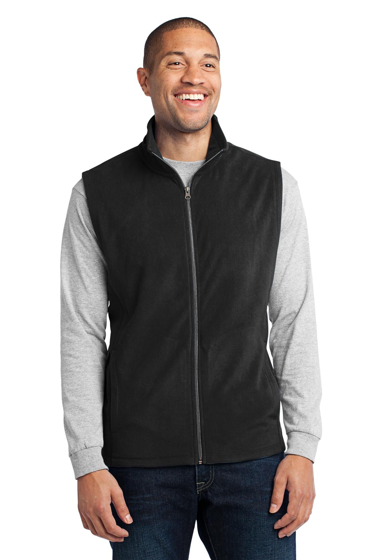 Port Authority Microfleece Vest. F226 - Black