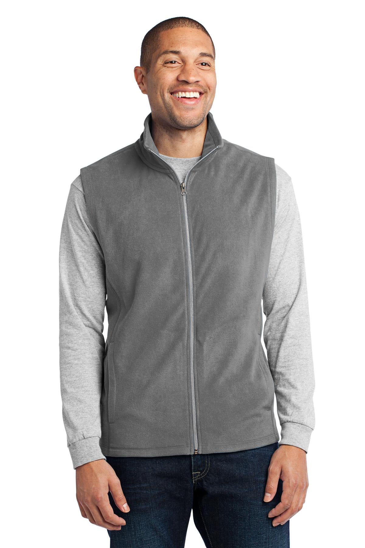 Port Authority Microfleece Vest. F226 - Pearl Grey