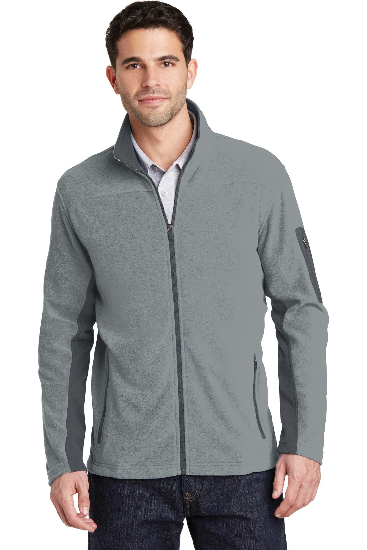 Port Authority Summit Fleece Full-Zip Jacket. F233 - Frost Grey/ Magnet