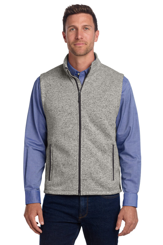 Port Authority  Sweater Fleece Vest F236 - Grey Heather