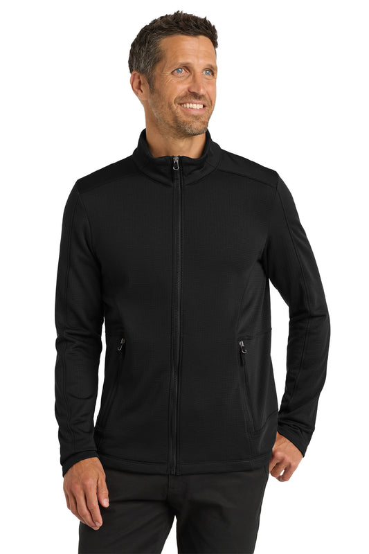 Port Authority  Grid Fleece Jacket. F239 - Deep Black
