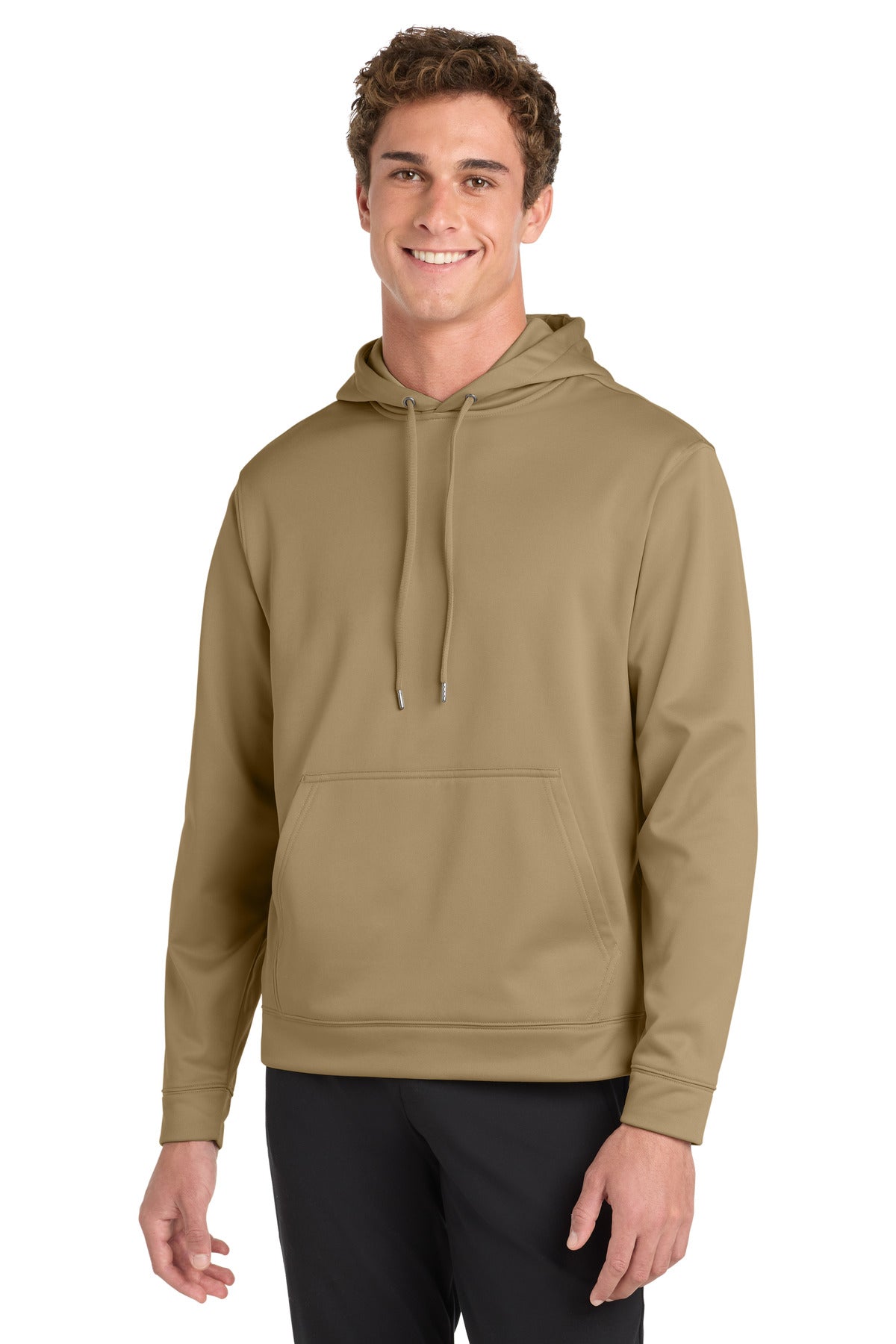Sport-Tek Sport-Wick Fleece Hooded Pullover.  F244 - Coyote Brown