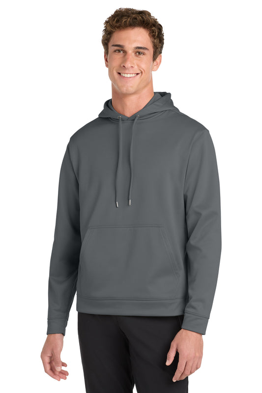 Sport-Tek Sport-Wick Fleece Hooded Pullover.  F244 - Dark Smoke Grey