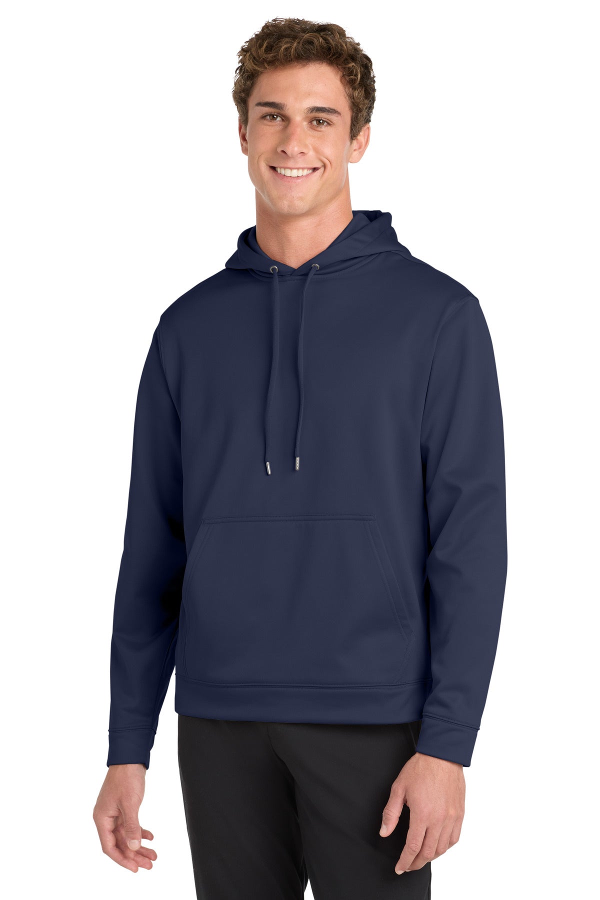 Sport-Tek Sport-Wick Fleece Hooded Pullover.  F244 - Navy