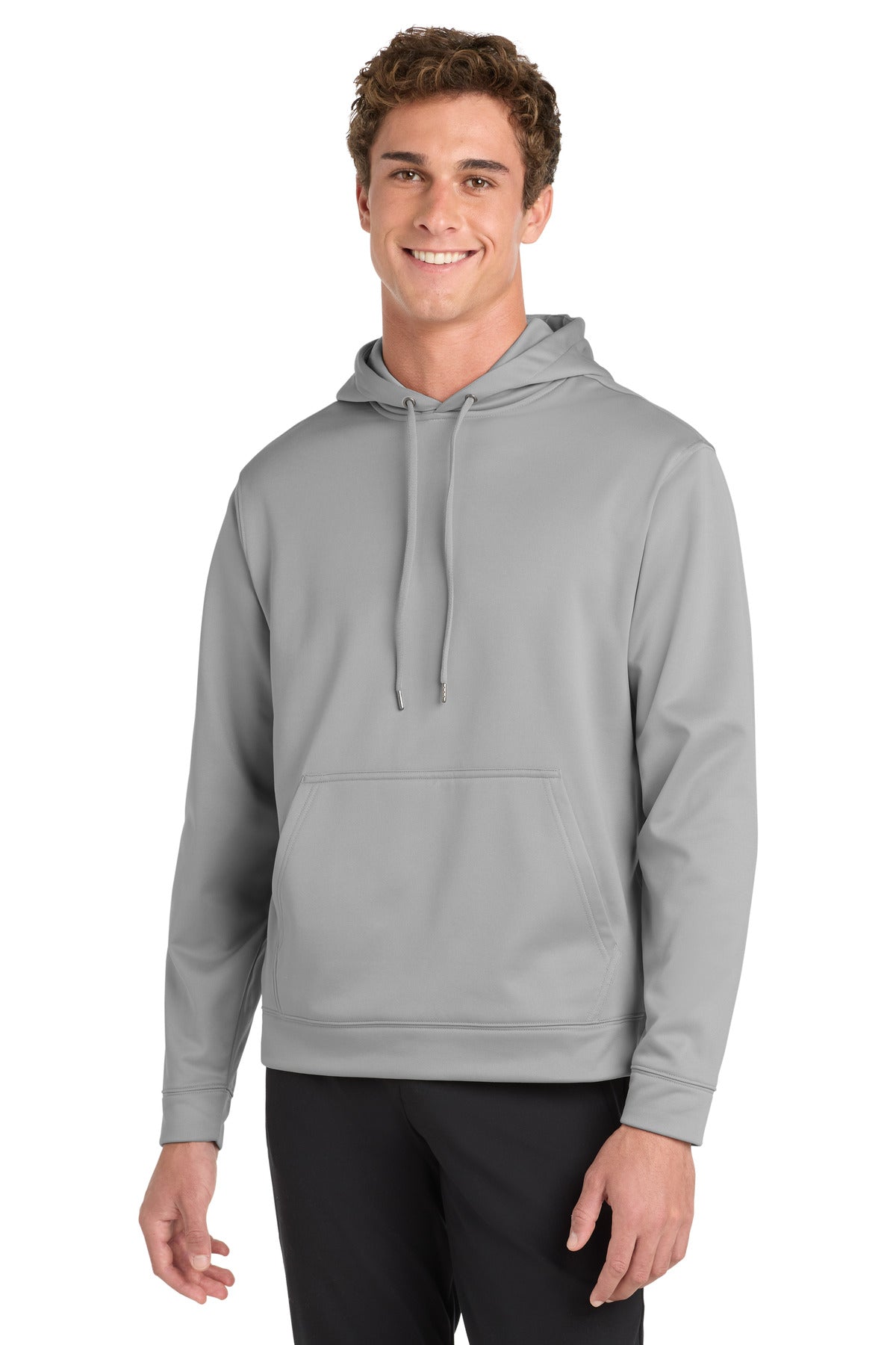 Sport-Tek Sport-Wick Fleece Hooded Pullover.  F244 - Silver