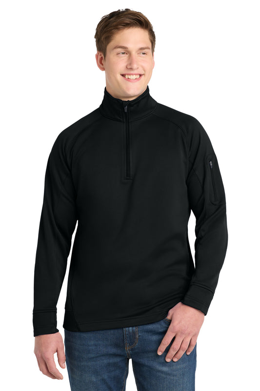 Sport-Tek Tech Fleece 1/4-Zip Pullover. F247 - Black