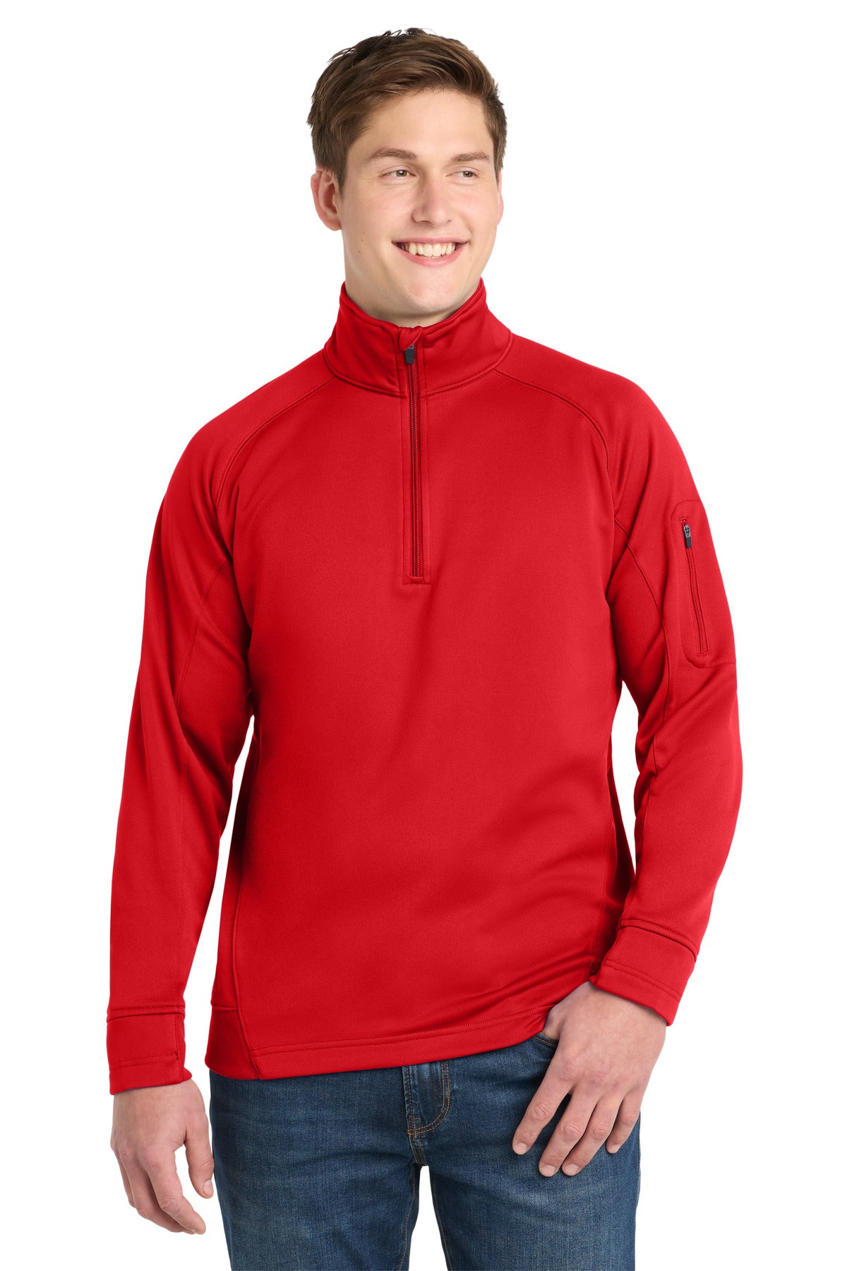 Sport-Tek Tech Fleece 1/4-Zip Pullover. F247 - True Red
