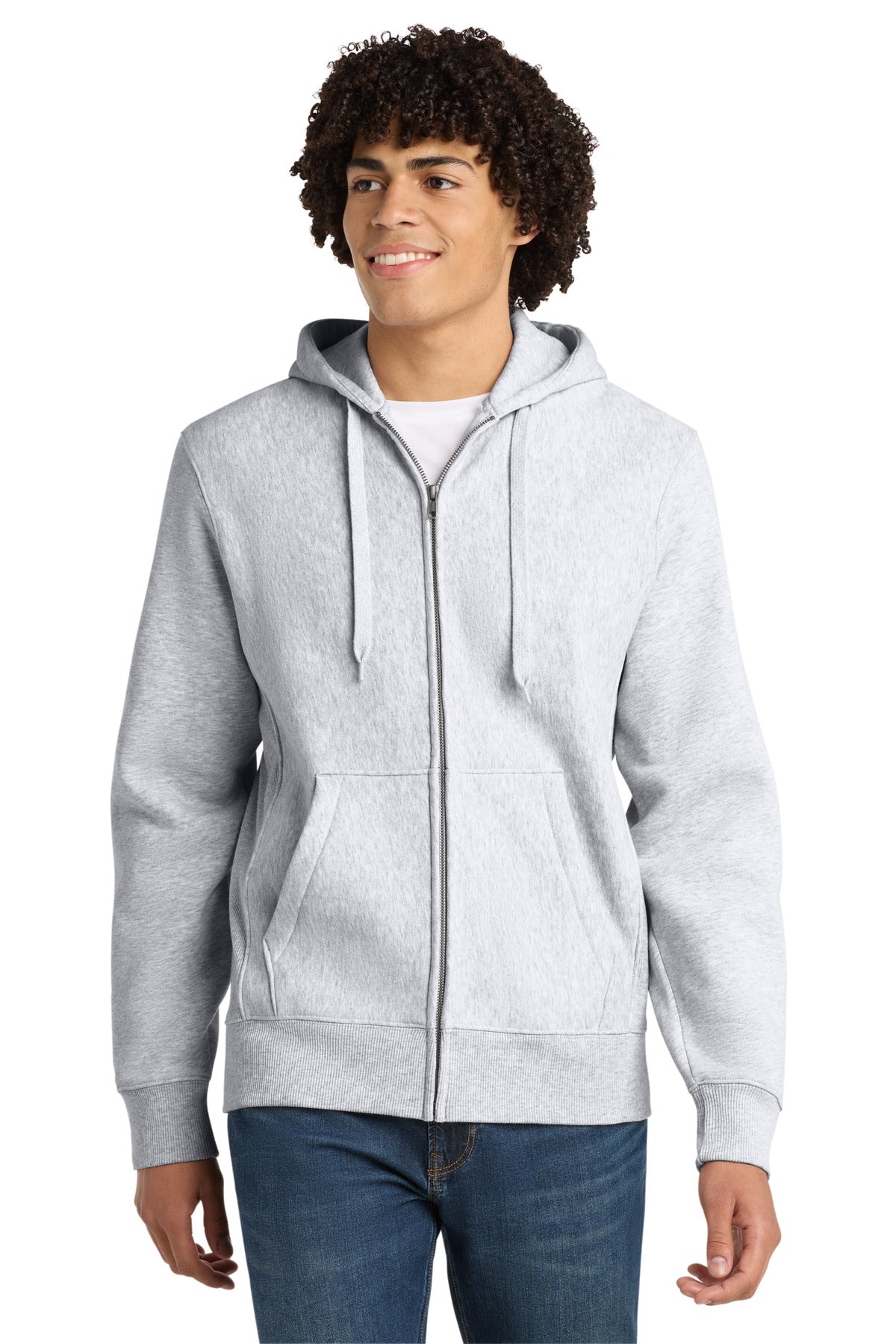 Sport-Tek Super Heavyweight Full-Zip Hooded Sweatshirt.  F282 - Athletic Heather