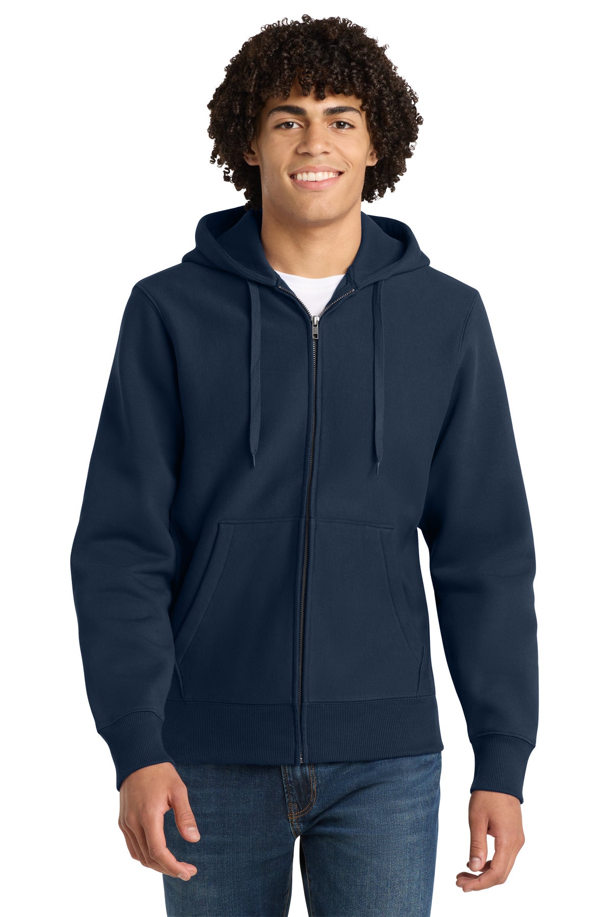 Sport-Tek Super Heavyweight Full-Zip Hooded Sweatshirt.  F282 - True Navy
