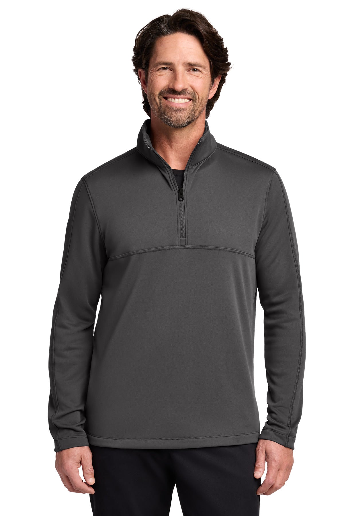 Port Authority Smooth Fleece 1/4-Zip F804 - Graphite