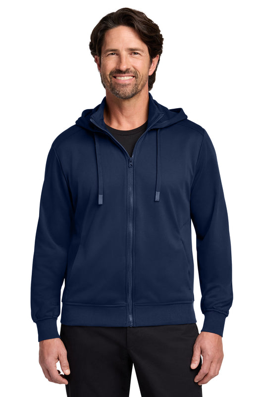 Port Authority Smooth Fleece Hooded Jacket F814 - River Blue Navy