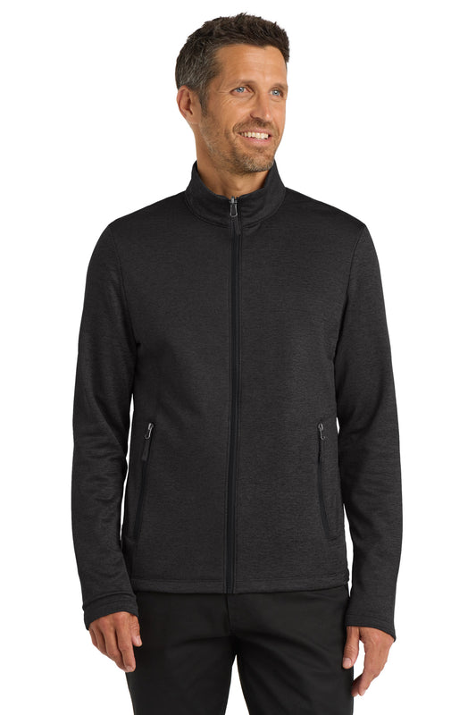 Port Authority  Collective Striated Fleece Jacket. F905 - Deep Black Heather
