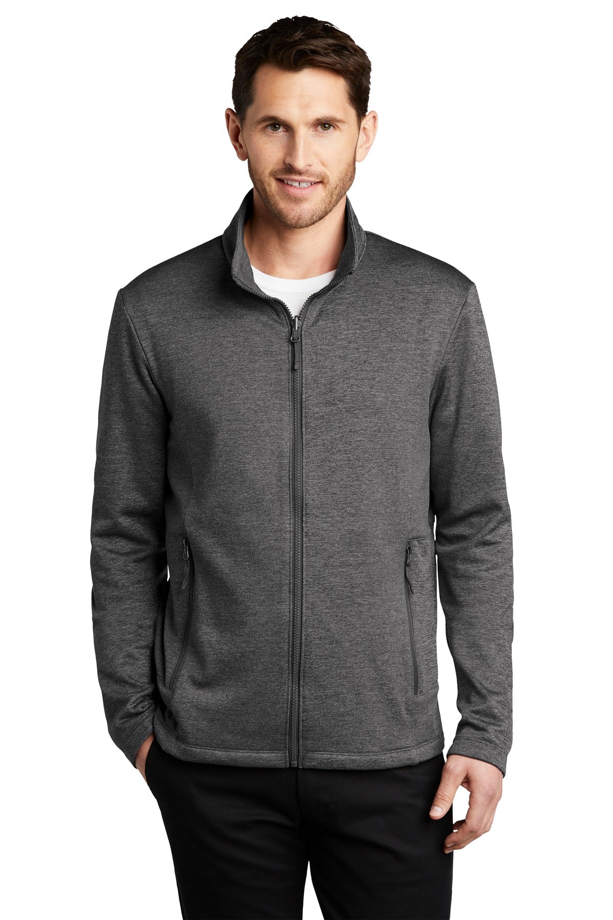 Port Authority  Collective Striated Fleece Jacket. F905 - Sterling Grey Heather