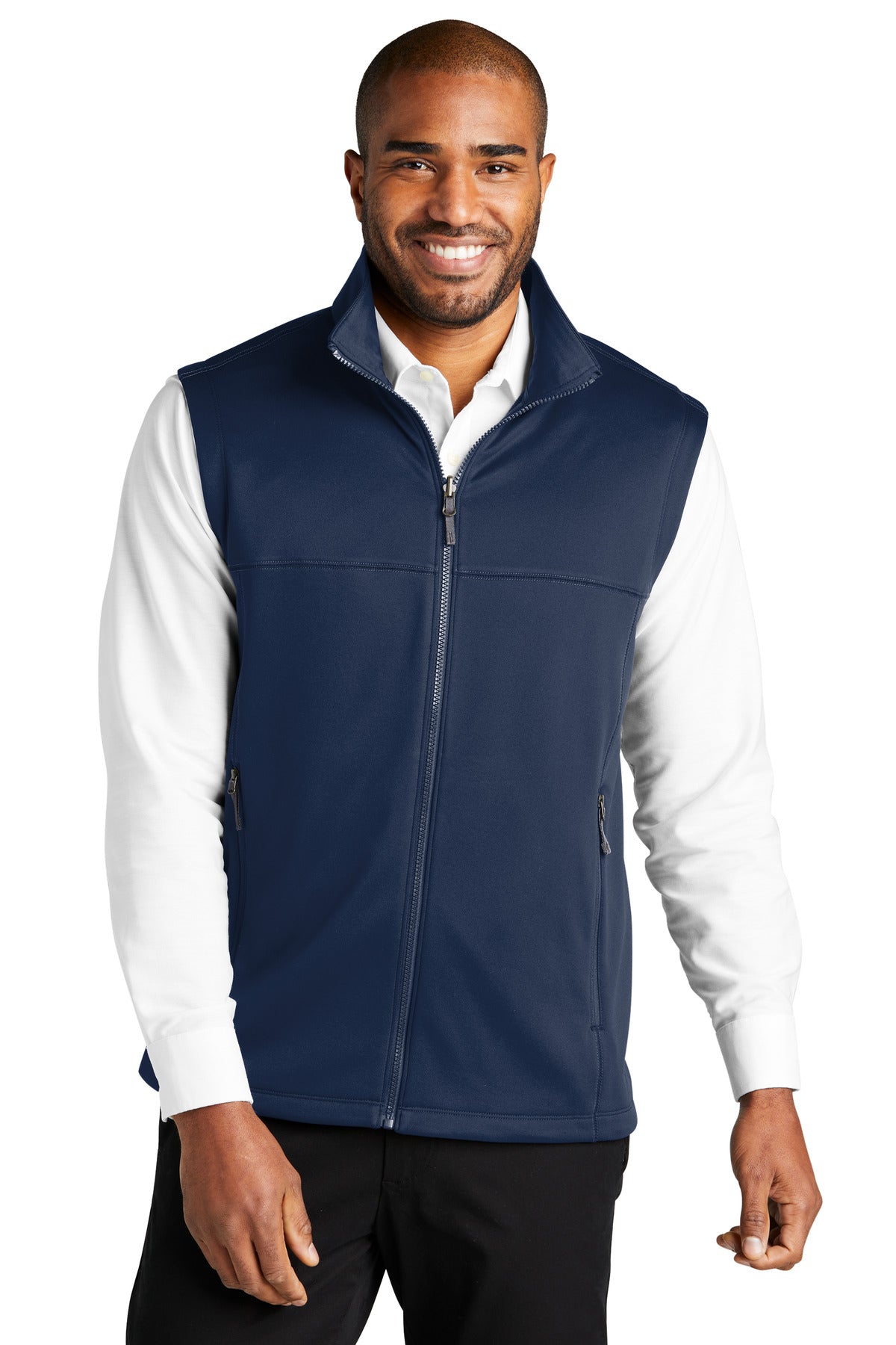 Port Authority Collective Smooth Fleece Vest F906 - River Blue Navy