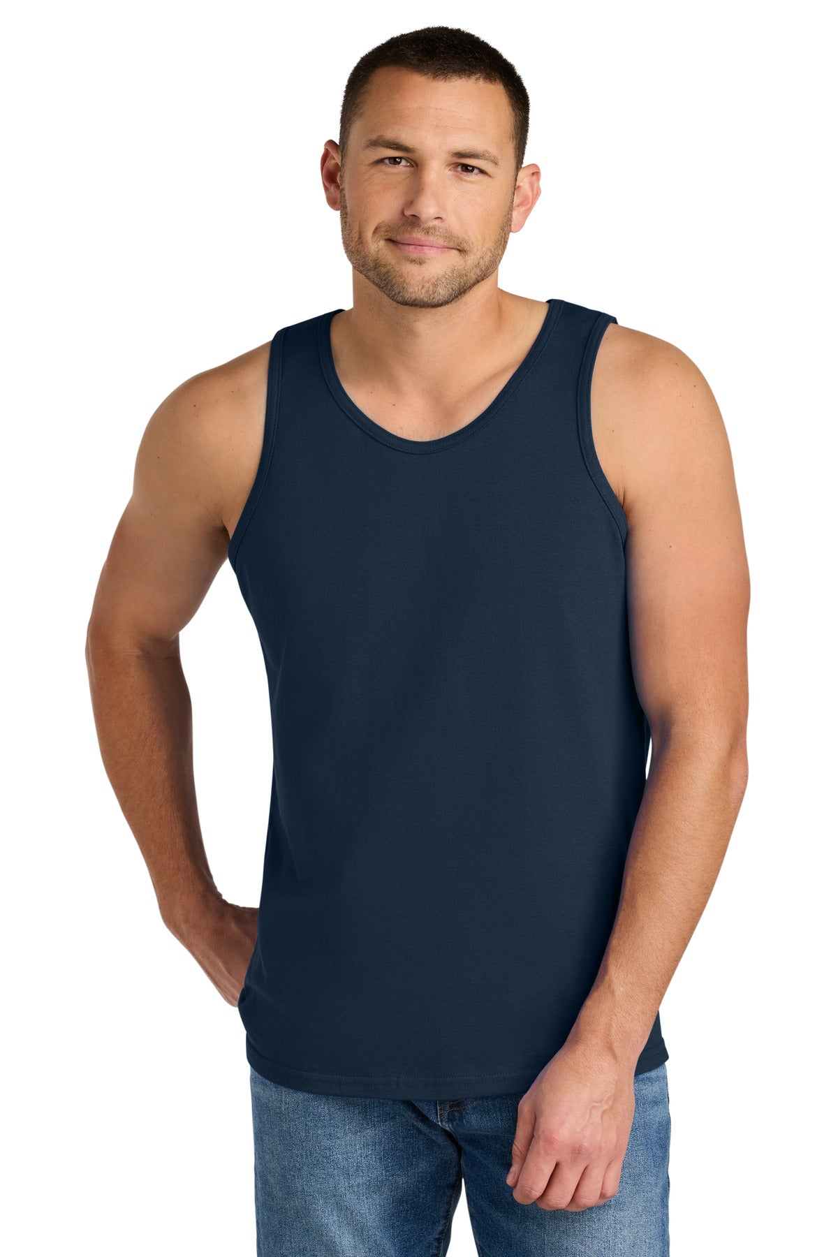 Gildan Heavy Cotton Tank Top. G5200 - Navy