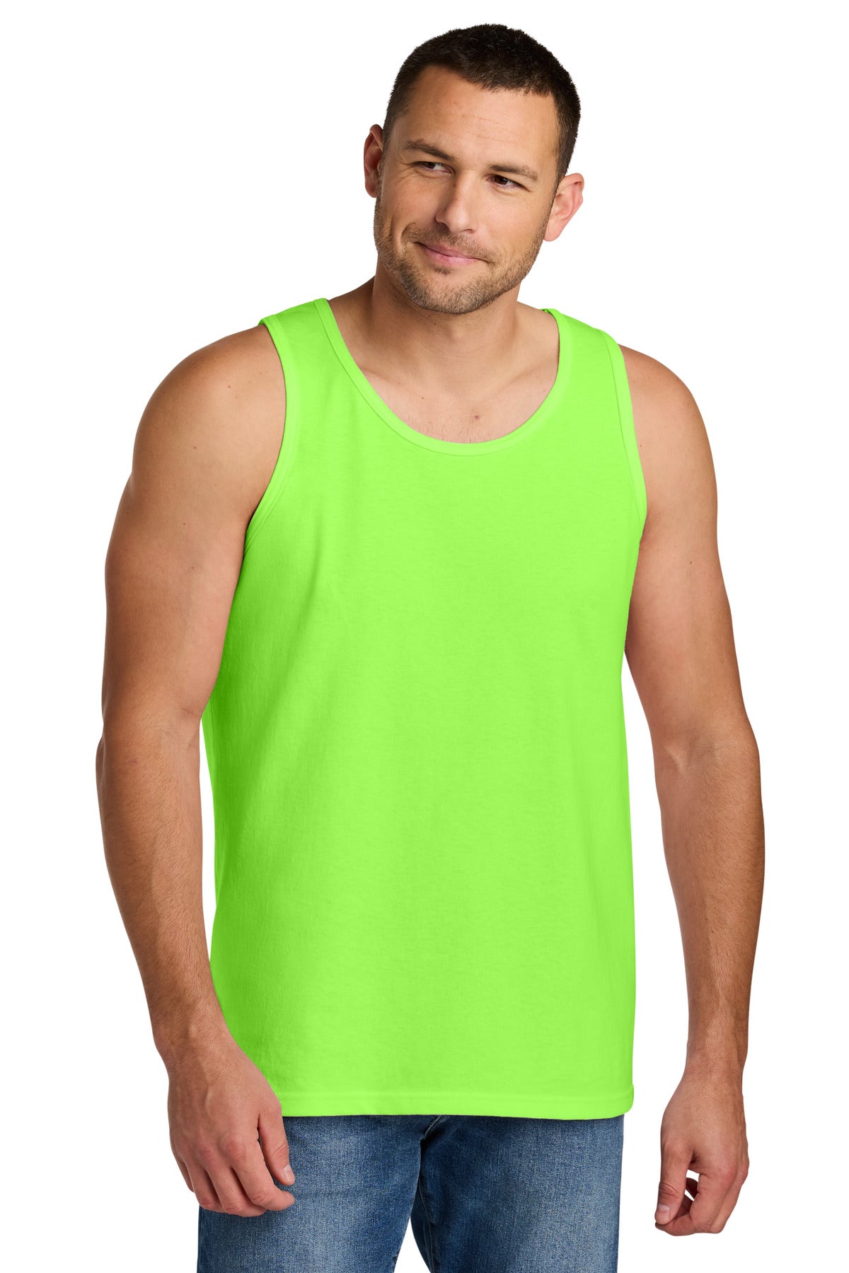 Gildan Heavy Cotton Tank Top. G5200 - Neon Green