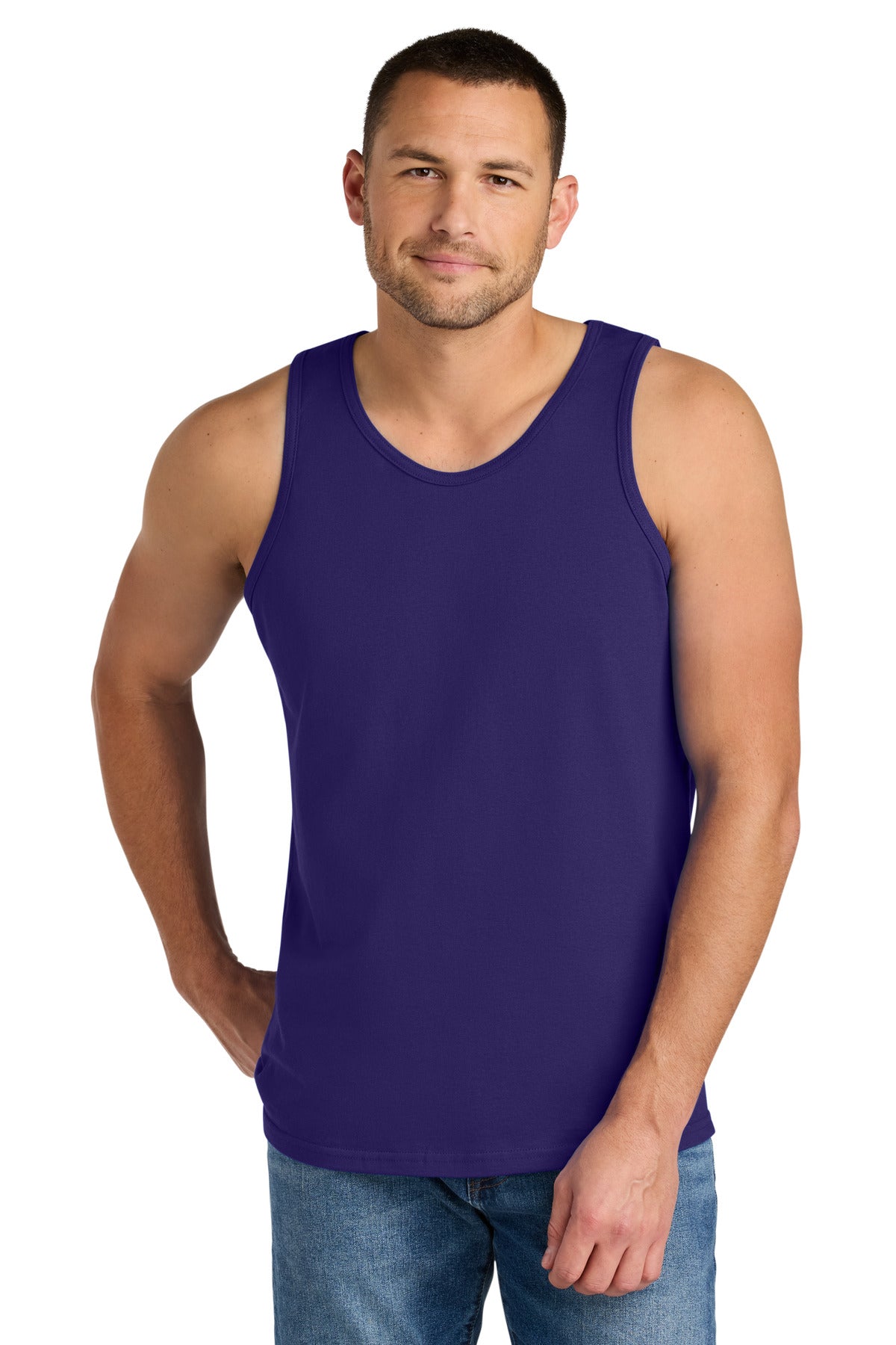 Gildan Heavy Cotton Tank Top. G5200 - Purple