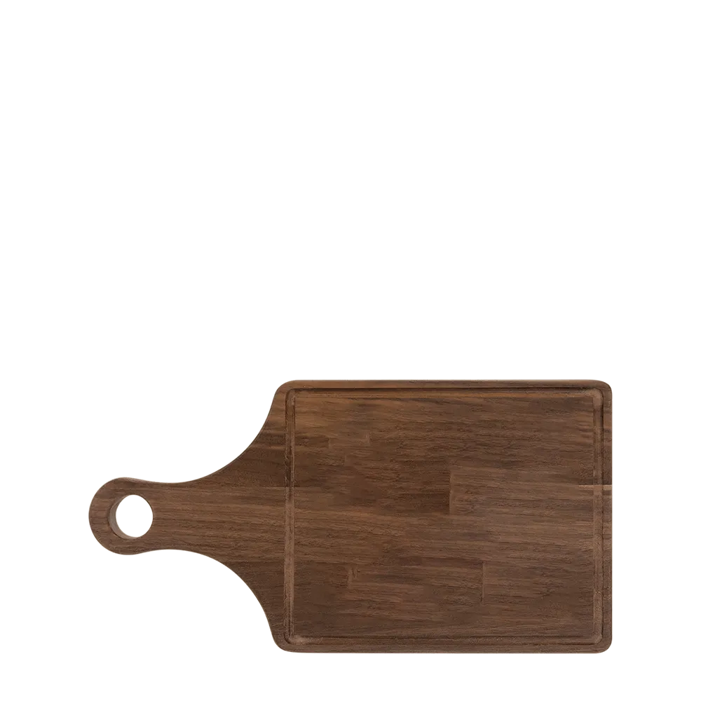 13 1/2in. x 7in. Cutting Board Paddle Shape with Drip Ring