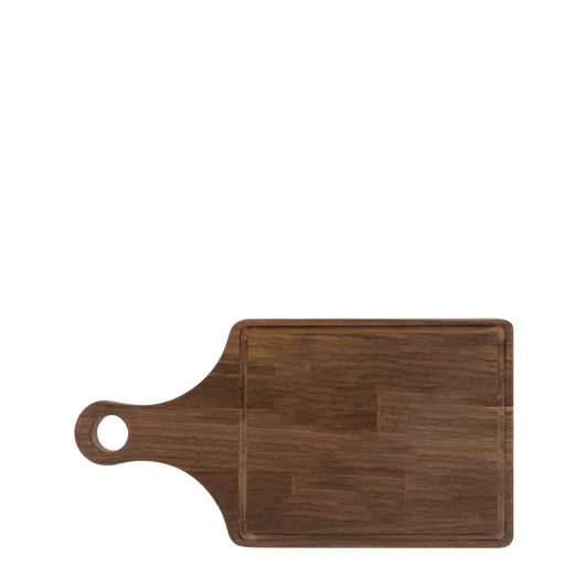 13 1/2in. x 7in. Cutting Board Paddle Shape with Drip Ring