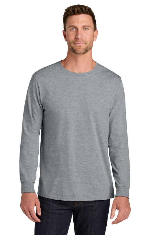 Jerzees Ultimate Unisex Ring Spun Long Sleeve T-Shirt IC46L - Athletic Heather