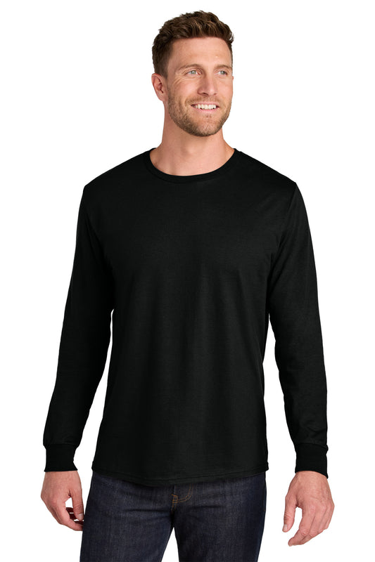 Jerzees Ultimate Unisex Ring Spun Long Sleeve T-Shirt IC46L - Black Ink