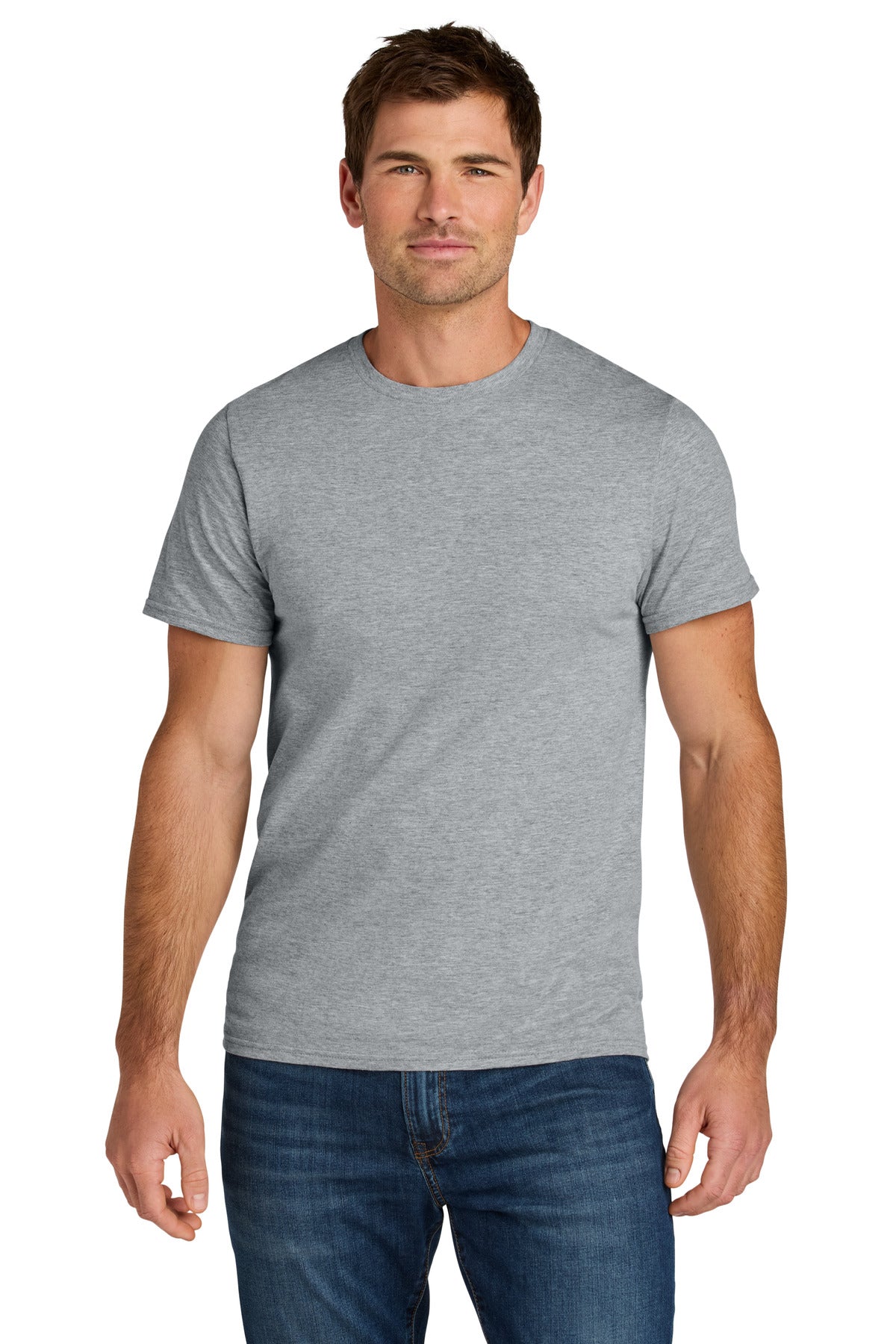 Jerzees Ultimate Unisex Ring Spun T-Shirt IC46M - Athletic Heather