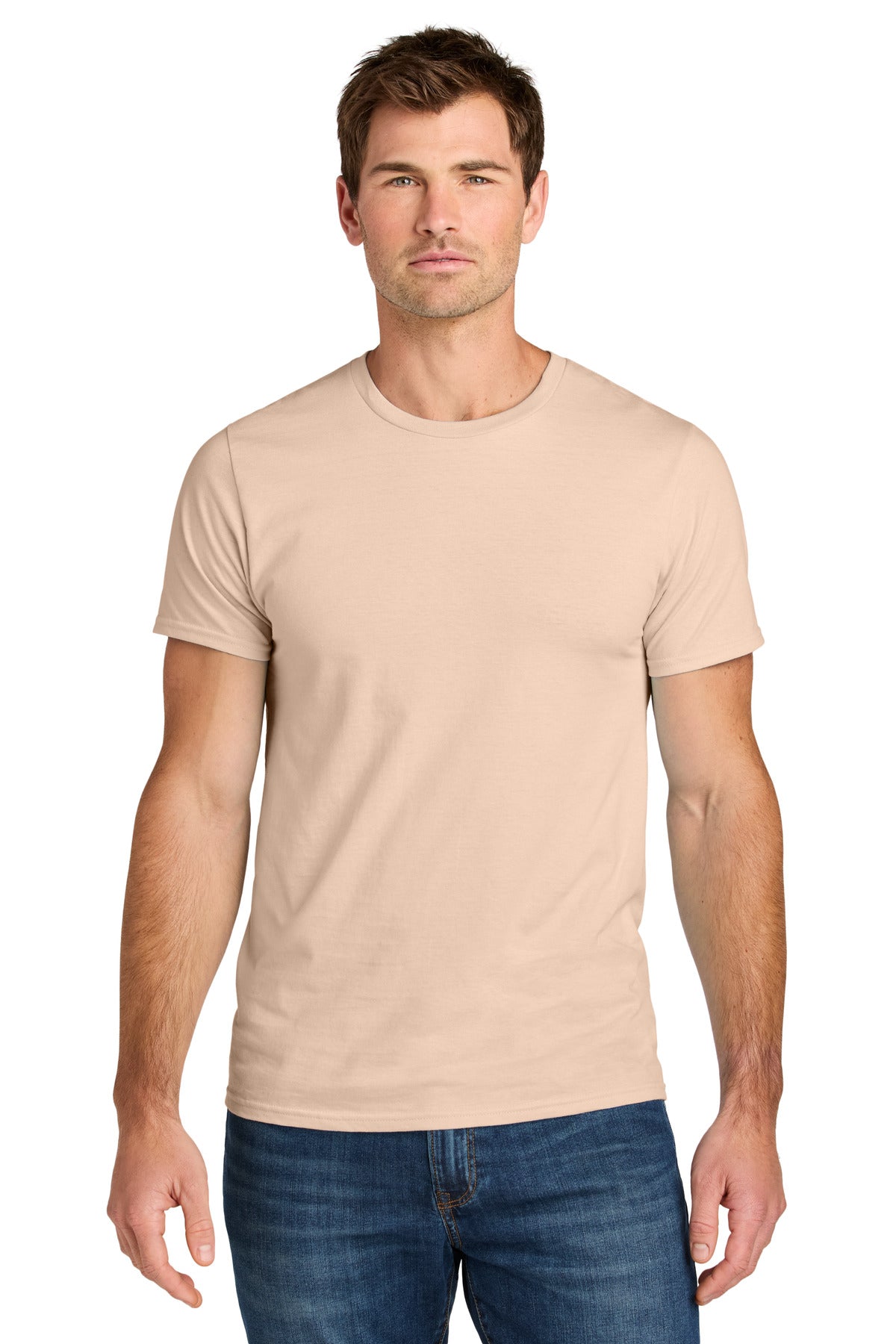 Jerzees Ultimate Unisex Ring Spun T-Shirt IC46M - Blush Pink