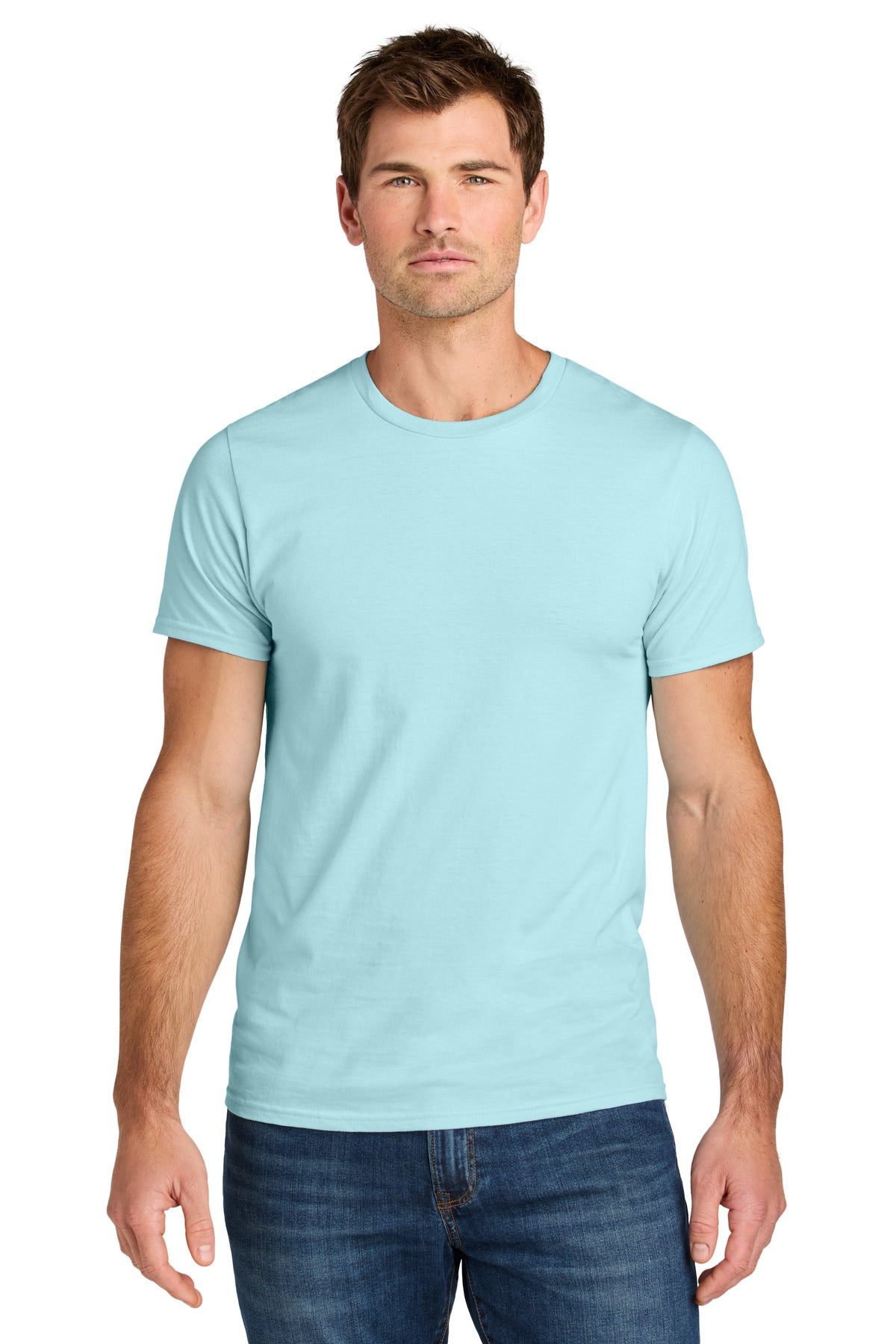 Jerzees Ultimate Unisex Ring Spun T-Shirt IC46M - Breezy Blue