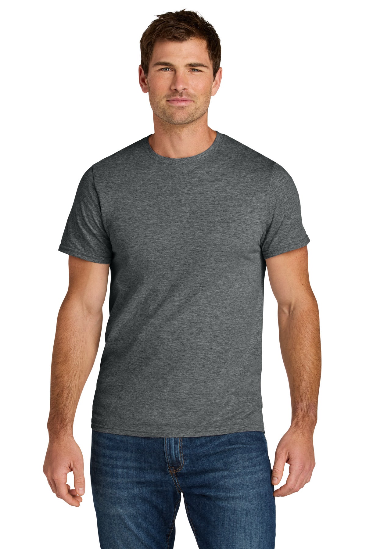 Jerzees Ultimate Unisex Ring Spun T-Shirt IC46M - Charcoal Heather