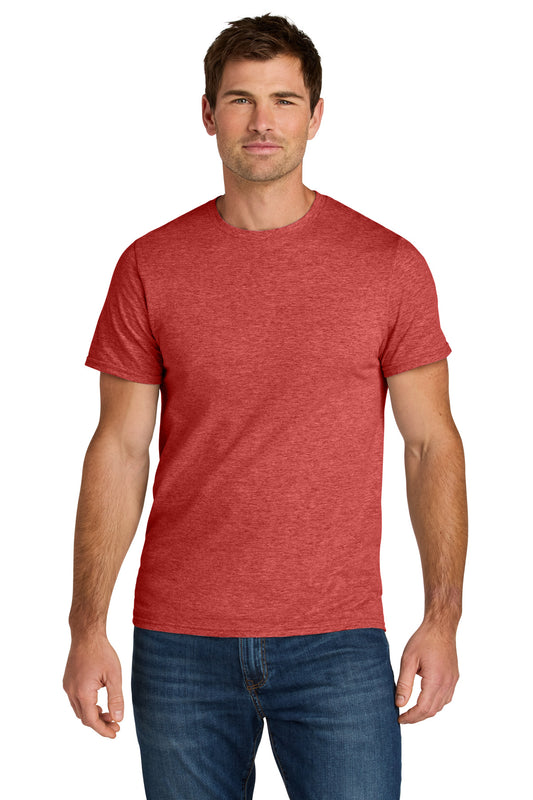 Jerzees Ultimate Unisex Ring Spun T-Shirt IC46M - Fiery Red Heather