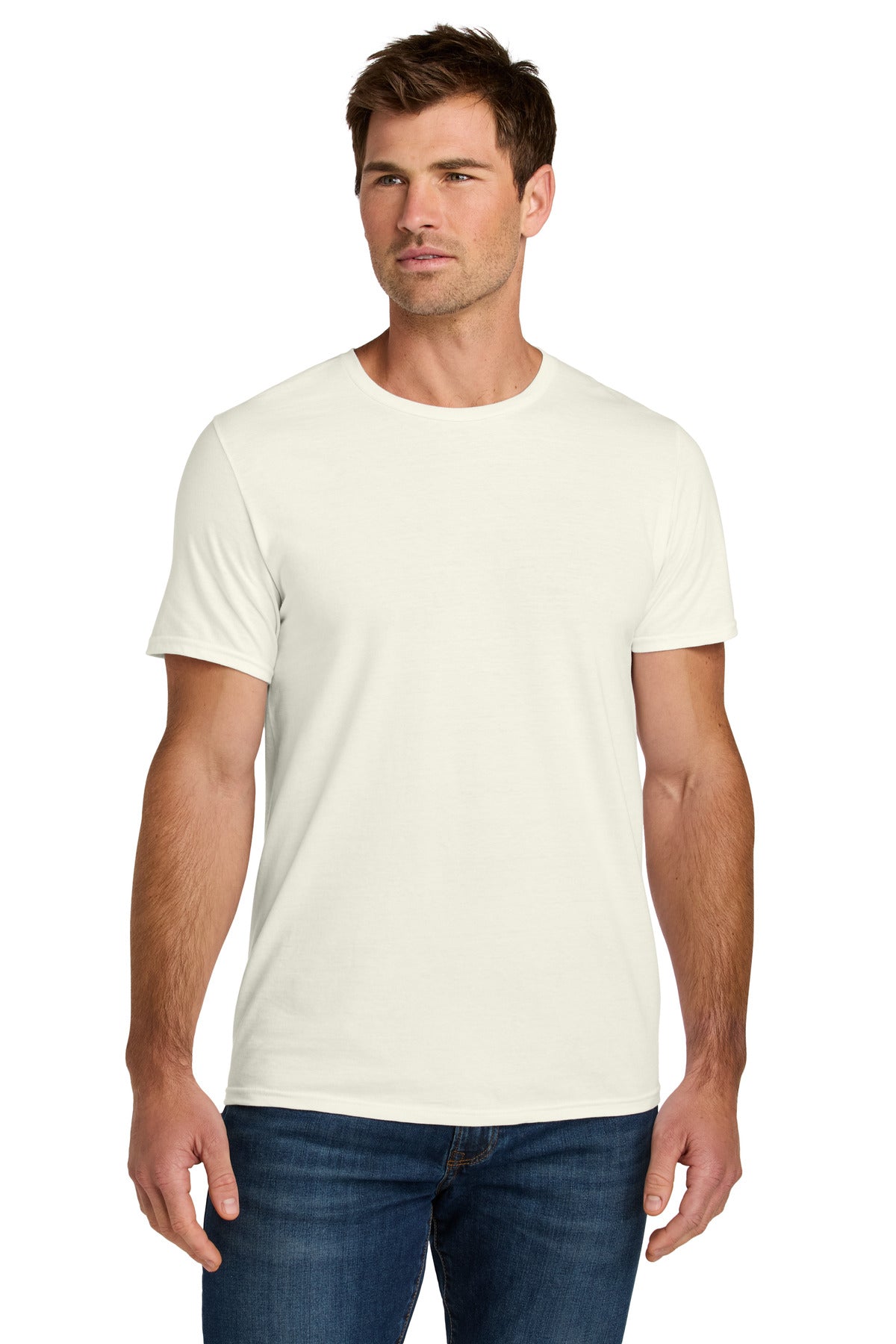 Jerzees Ultimate Unisex Ring Spun T-Shirt IC46M - Sweet Cream Heather