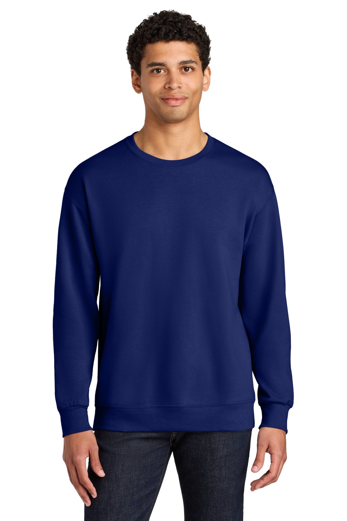 Jerzees Ultimate Unisex CVC Ring Spun Crewneck Sweatshirt IC48M - Orchid