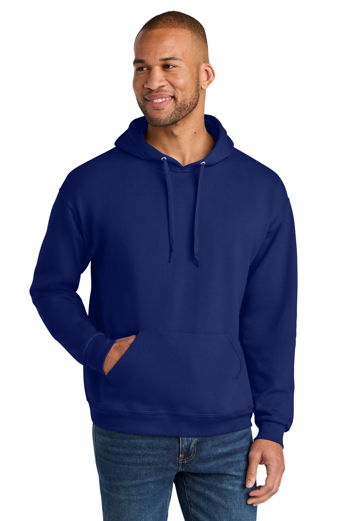 Jerzees Ultimate Unisex CVC Ring Spun Hooded Sweatshirt IC49M - Orchid