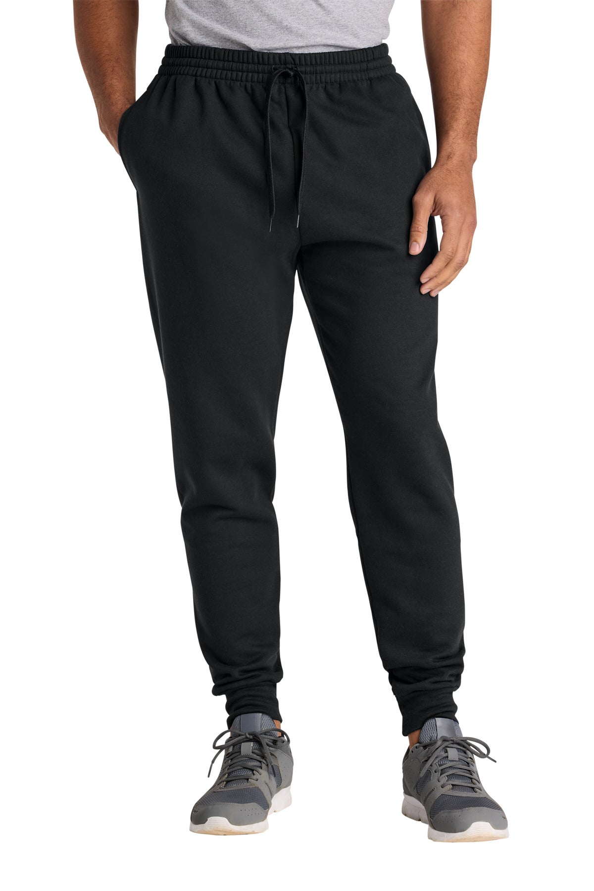Jerzees Ultimate Unisex CVC Ring Spun Pocket Jogger IC50M - Black Ink