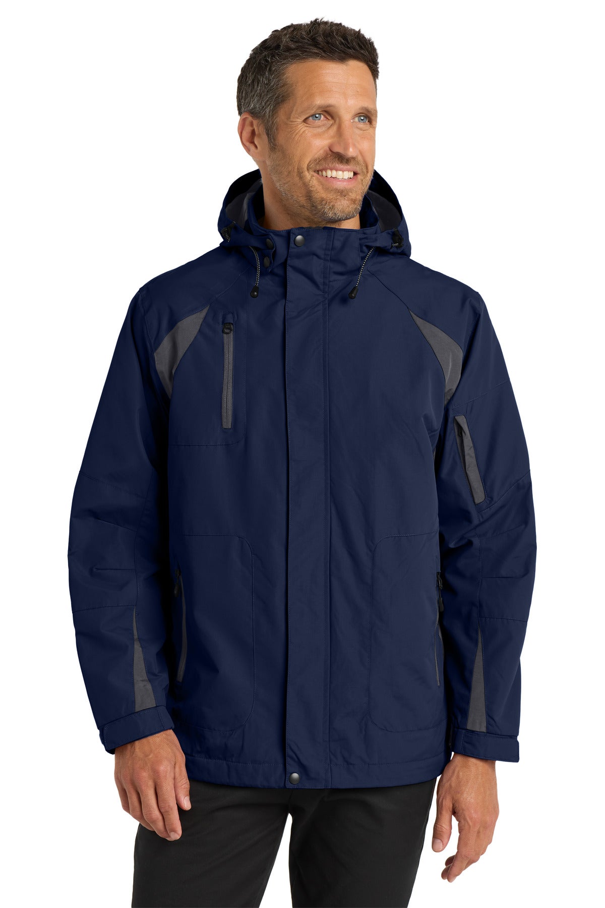 Port Authority All-Season II Jacket. J304 - True Navy/ Iron Grey