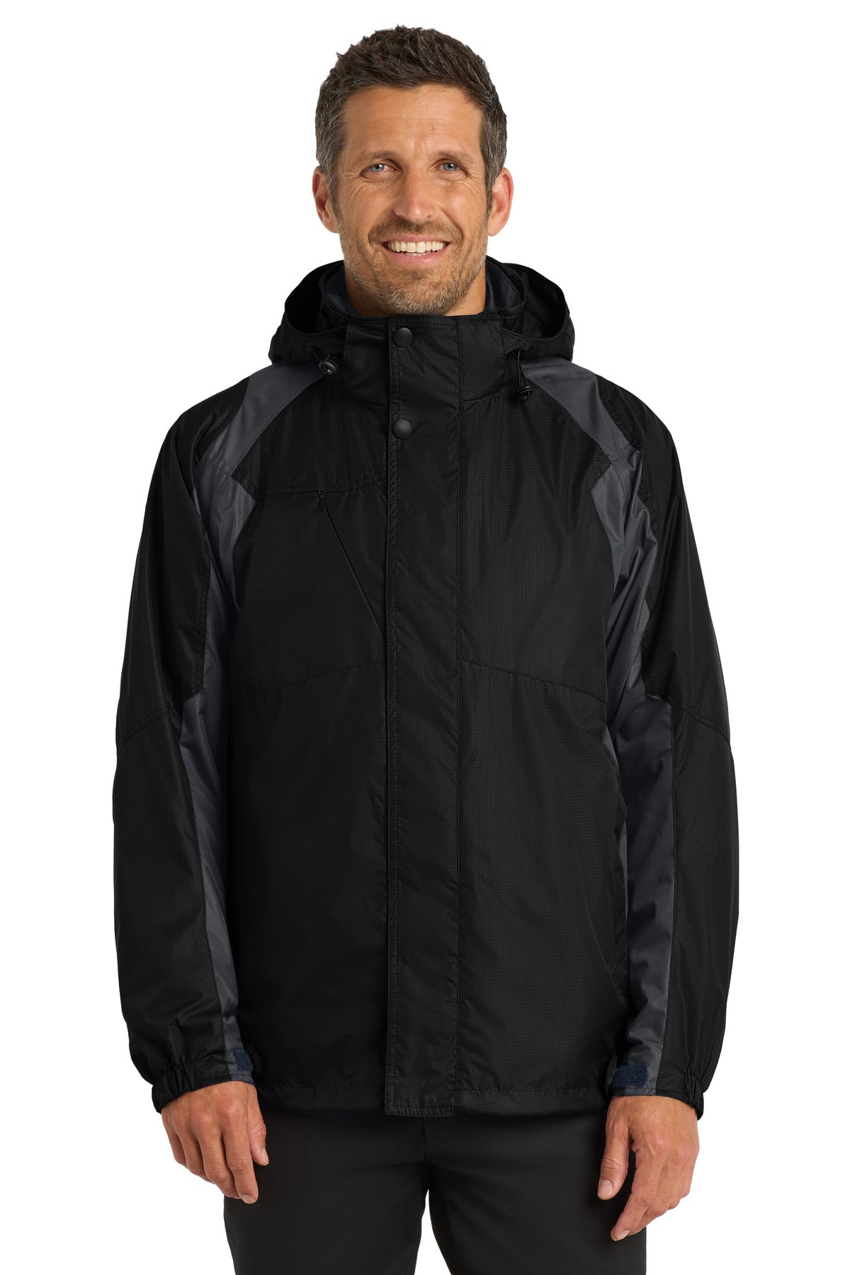 Port Authority Ranger 3-in-1 Jacket. J310 - Black/ Ink Grey