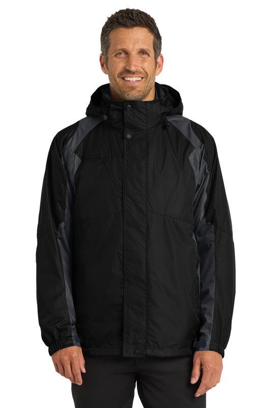 Port Authority Ranger 3-in-1 Jacket. J310 - Black/ Ink Grey