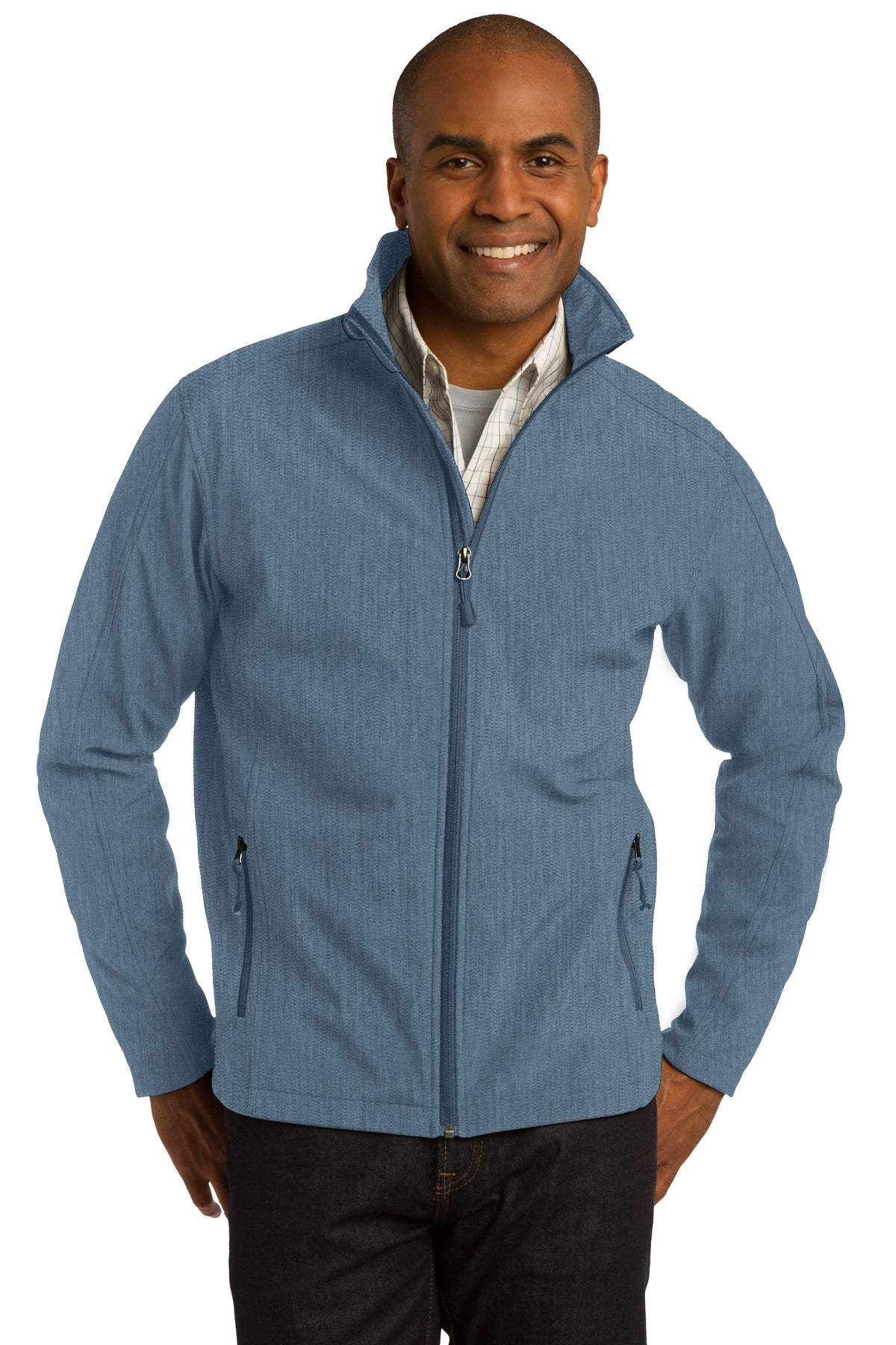 Port Authority Core Soft Shell Jacket. J317 - Navy Heather