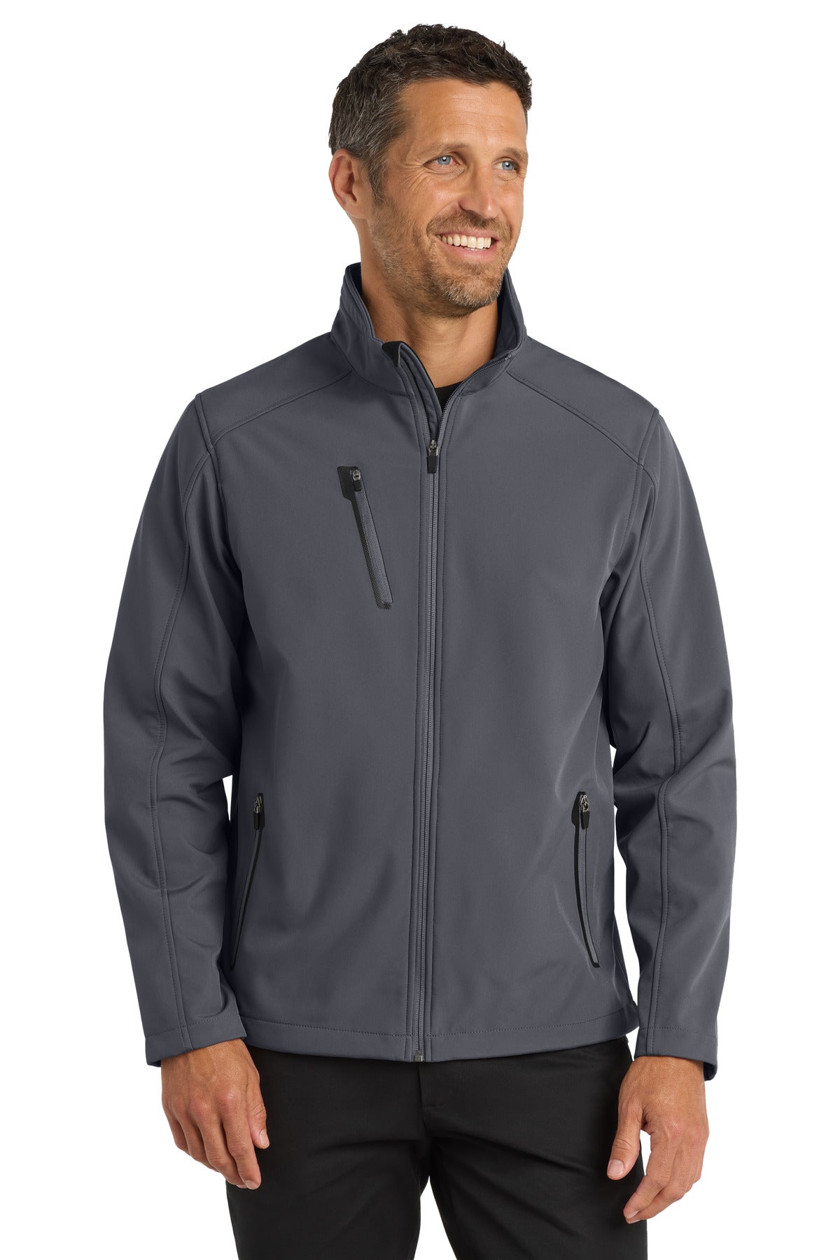 Port Authority Welded Soft Shell Jacket. J324 - Deep Smoke