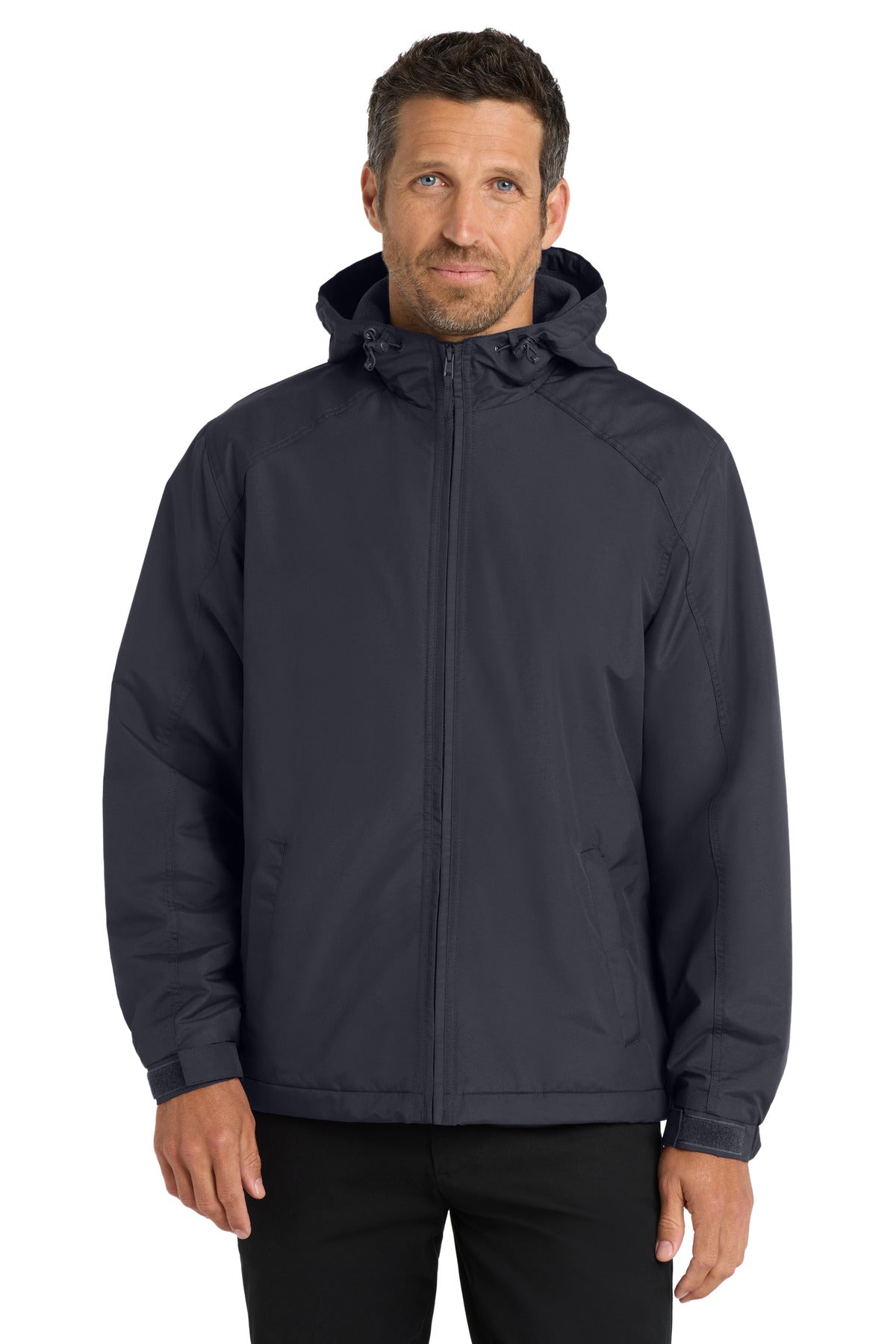 Port Authority Hooded Charger Jacket. J327 - Battleship Grey