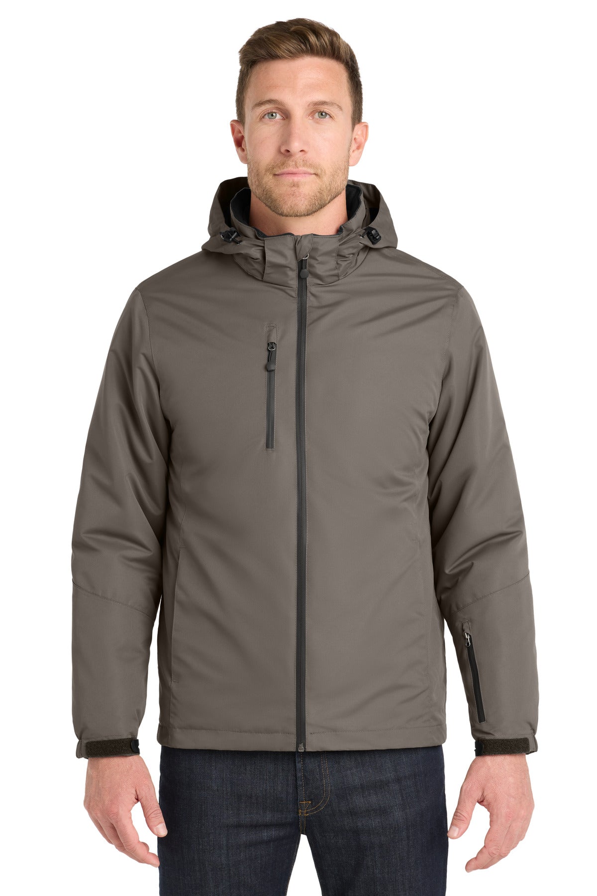Port Authority Vortex Waterproof 3-in-1 Jacket. J332 - Deep Smoke/ Charcoal