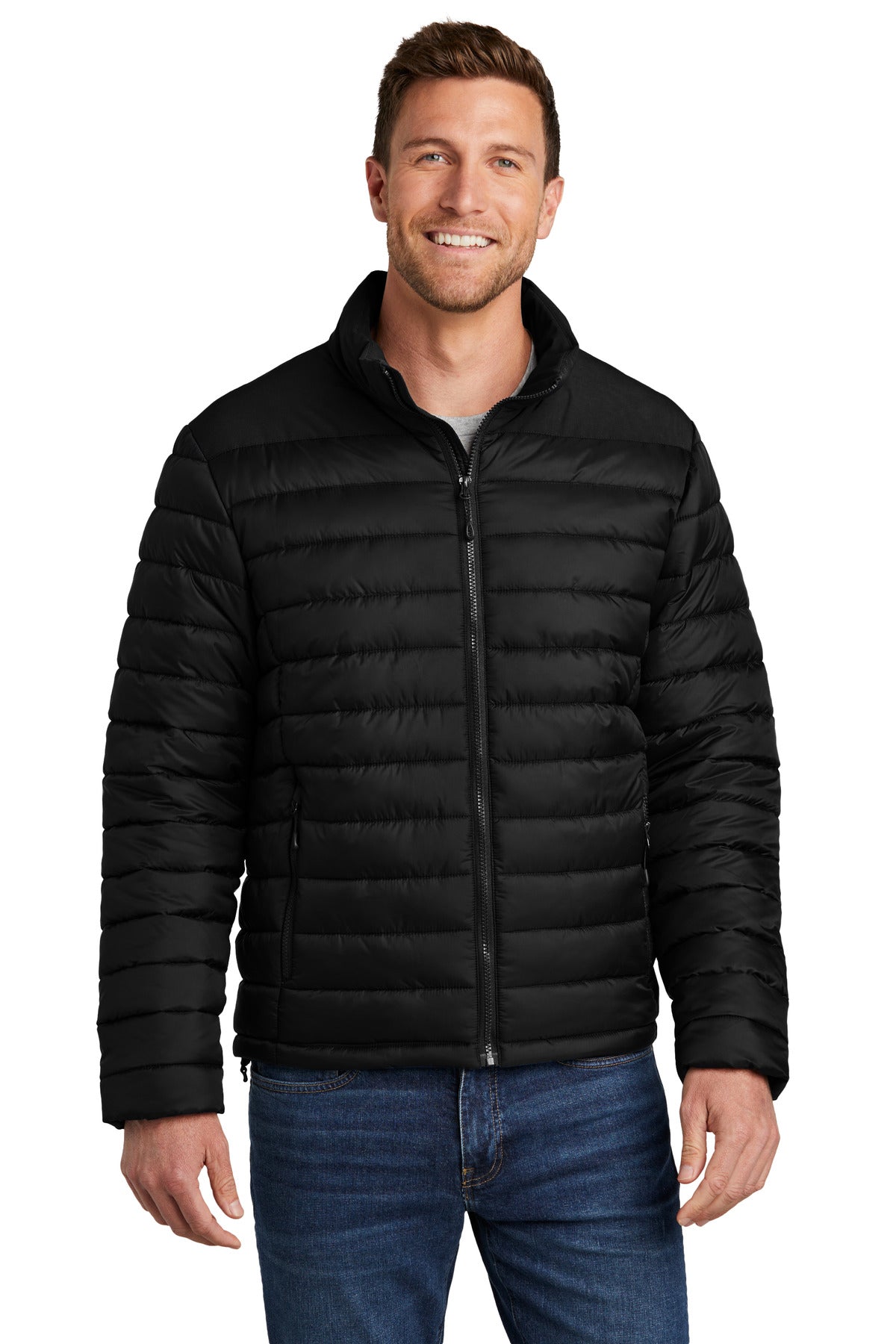 Port Authority Horizon Puffy Jacket J364 - Deep Black