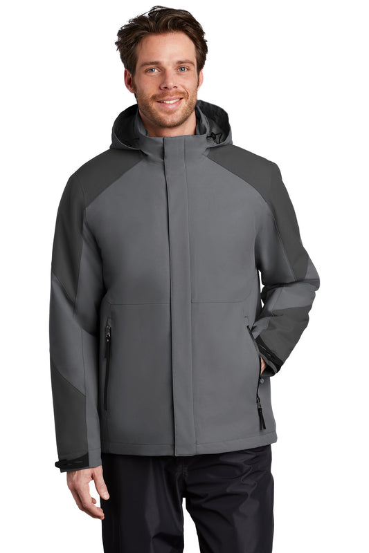 Port Authority  Insulated Waterproof Tech Jacket J405 - Shadow Grey/ Storm Grey