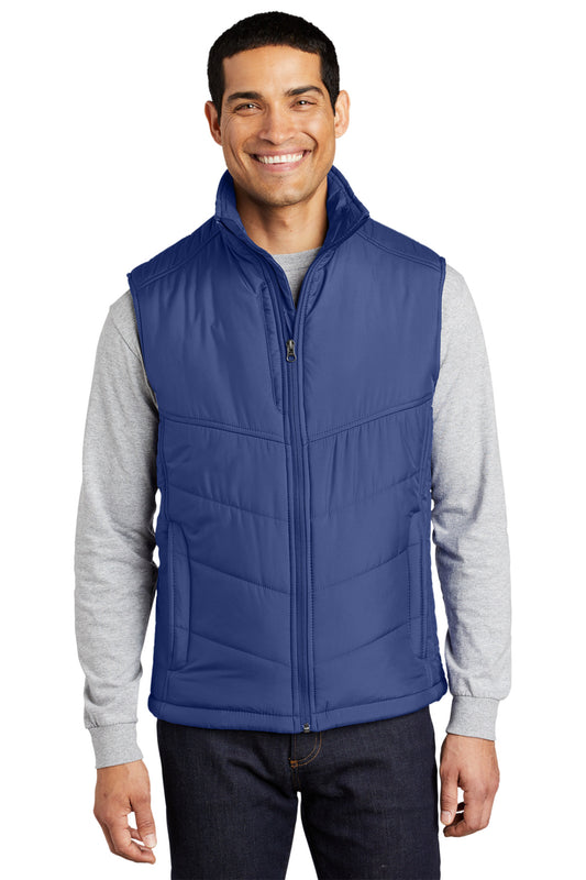 Port Authority Puffy Vest. J709 - Mediterranean Blue/ Black