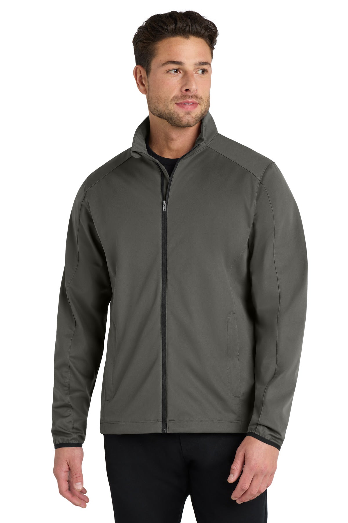 Port Authority Active Soft Shell Jacket. J717 - Grey Steel