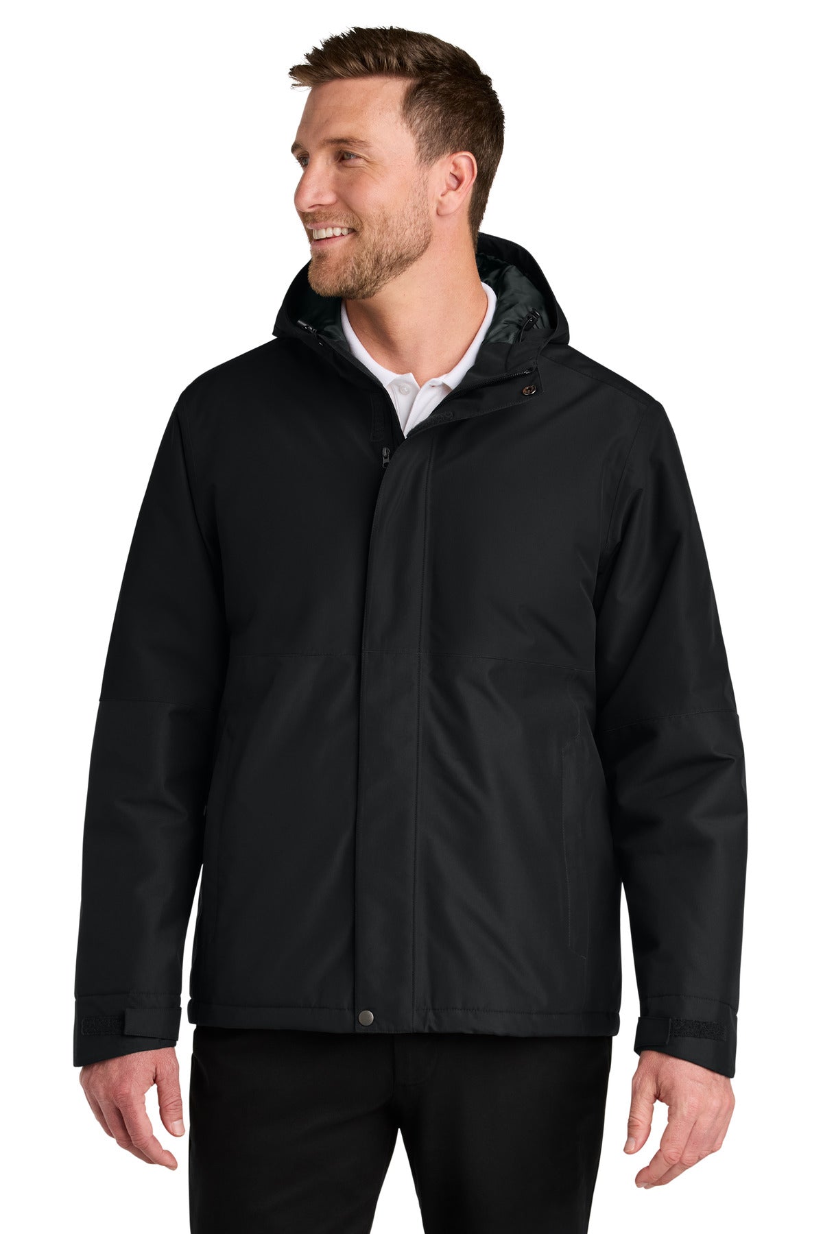Port Authority Insulated Heavy Ripstop Jacket J721 - Deep Black